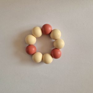 Bijtring bruin, crème