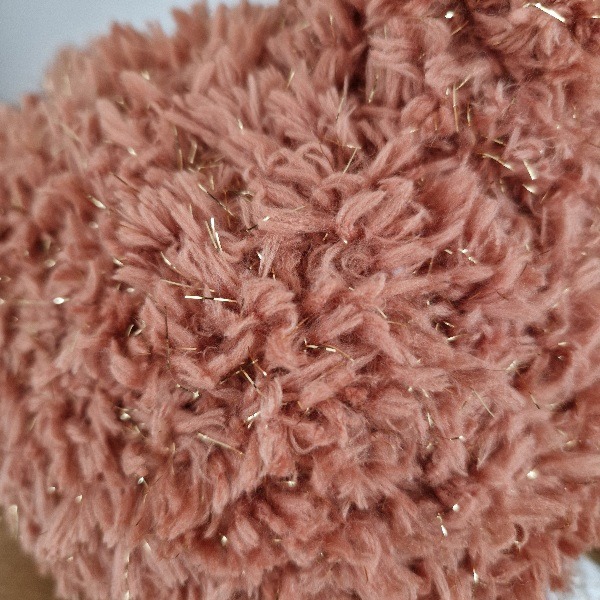 Alpaca knuffel bruin met glitter - Afbeelding 4