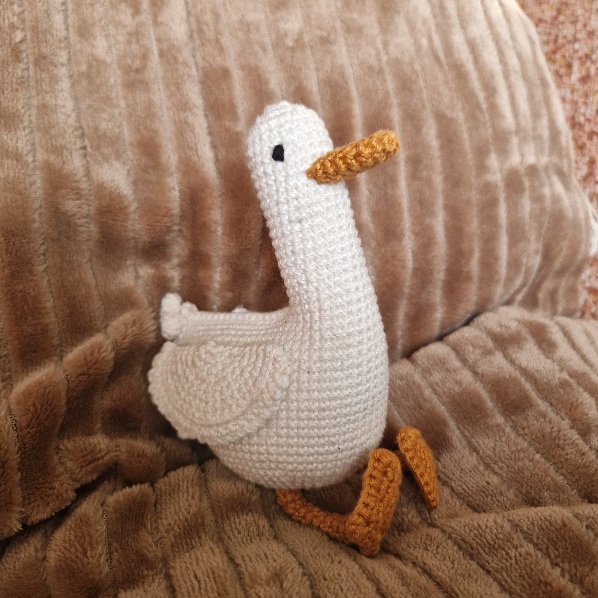 Gehaakte knuffel gans, eend